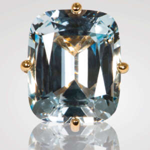 Blue Topaz Gold Ring