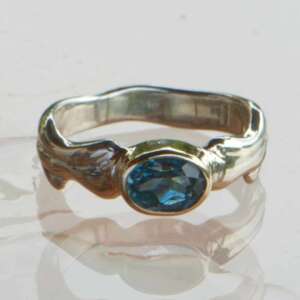 London Blue Topaz Gold & Silver