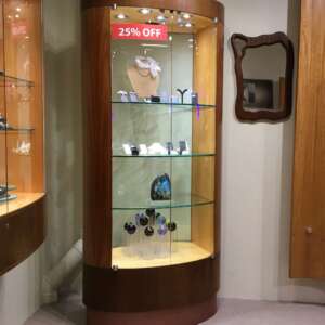 Tall Standing Oval Cabinet