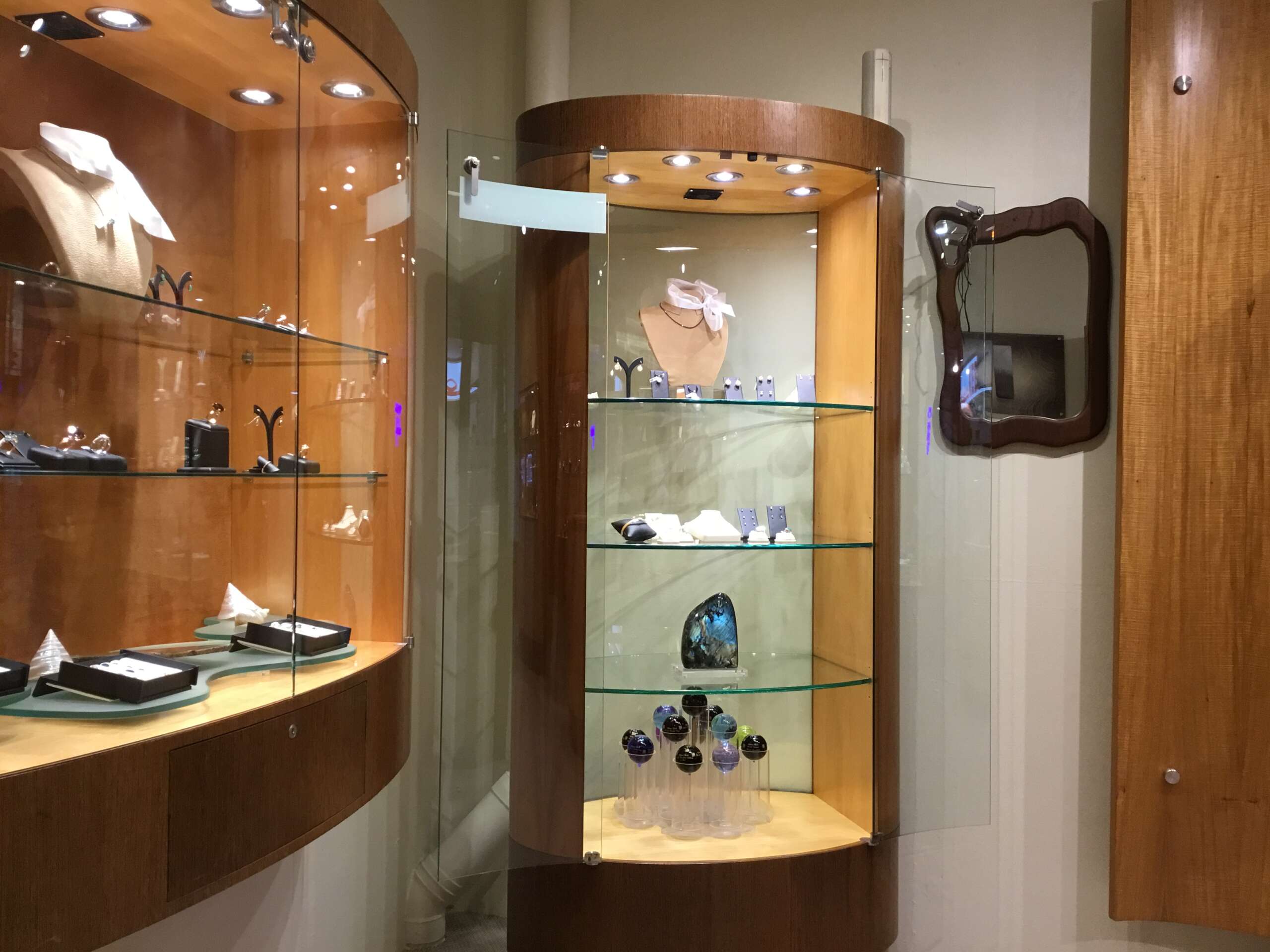 Tall Standing Oval Cabinet - Image 7