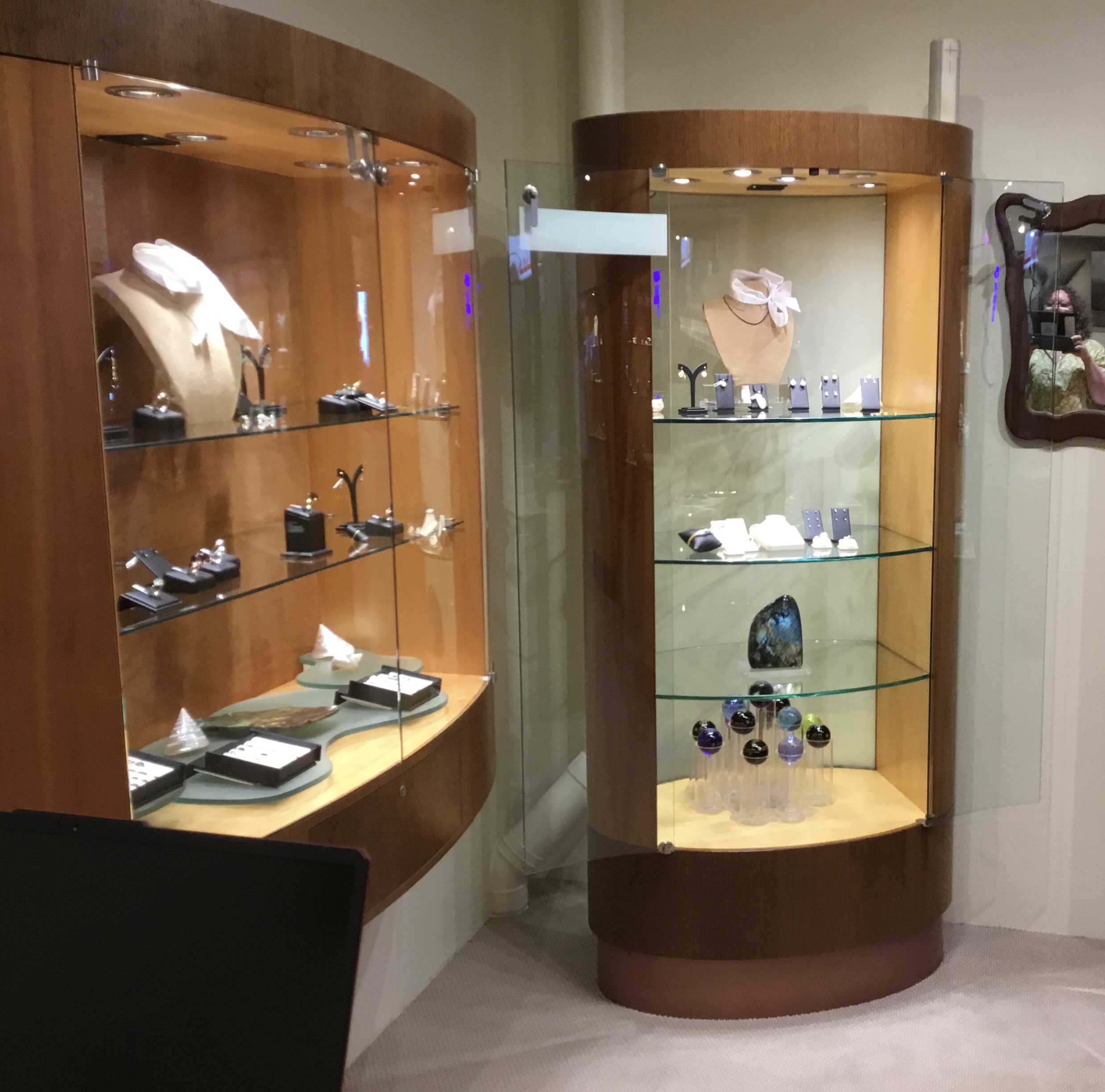 Tall Standing Oval Cabinet - Image 4