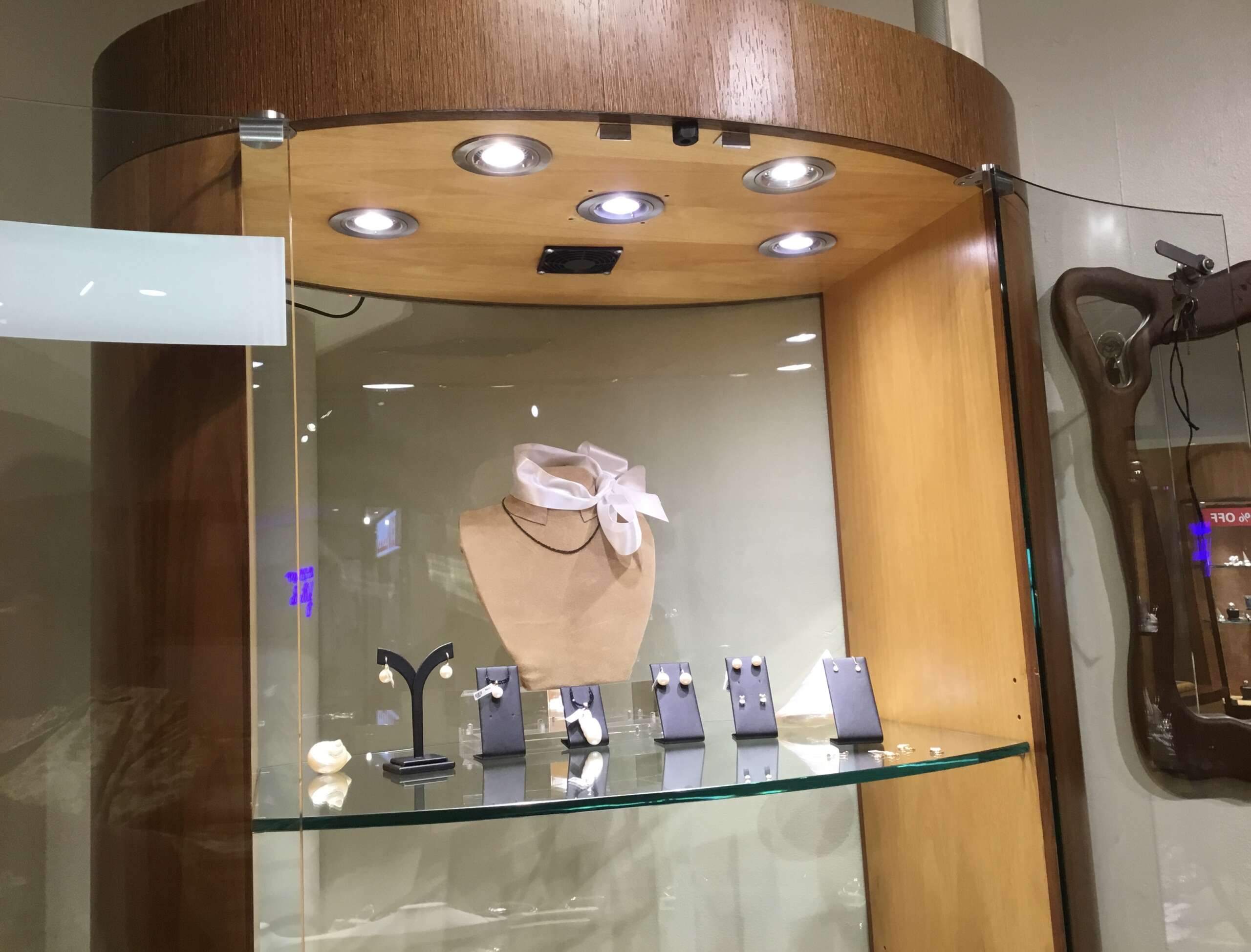 Tall Standing Oval Cabinet - Image 3