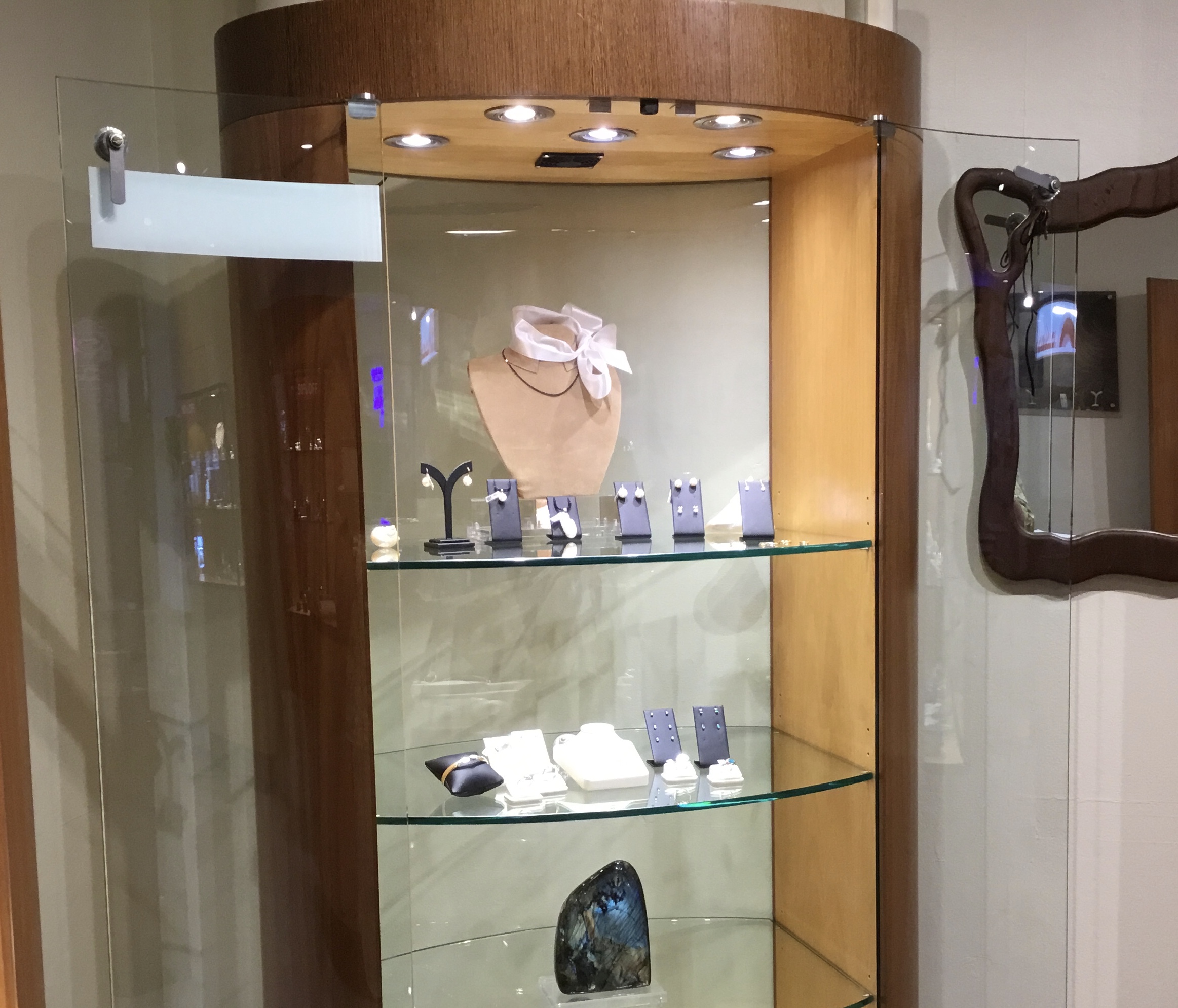 Tall Standing Oval Cabinet - Image 2