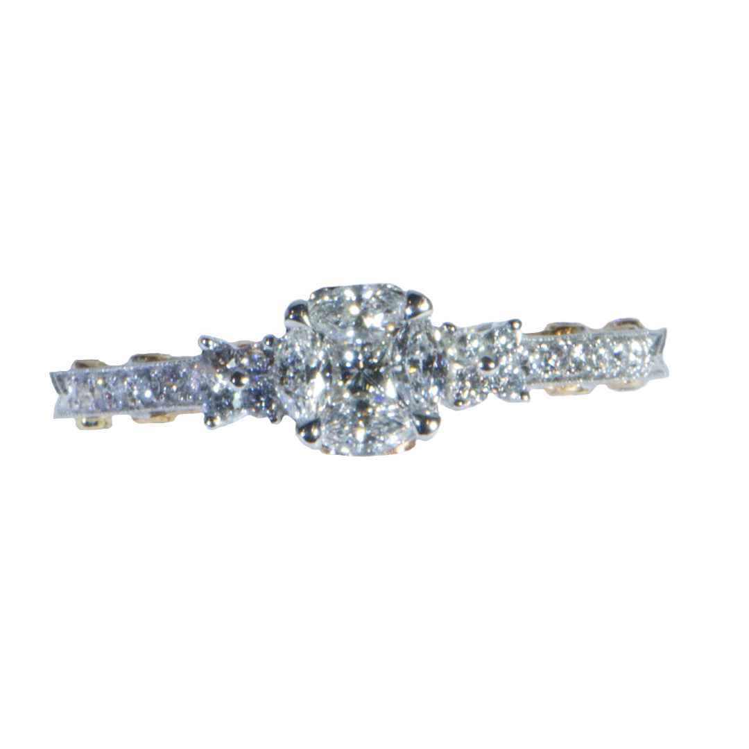 Diamond 18Kt White Gold Ring - Image 2