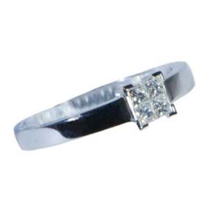 Diamond & 18Kt White Gold Ring