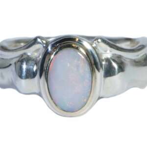 Opal Gold & Silver Ring