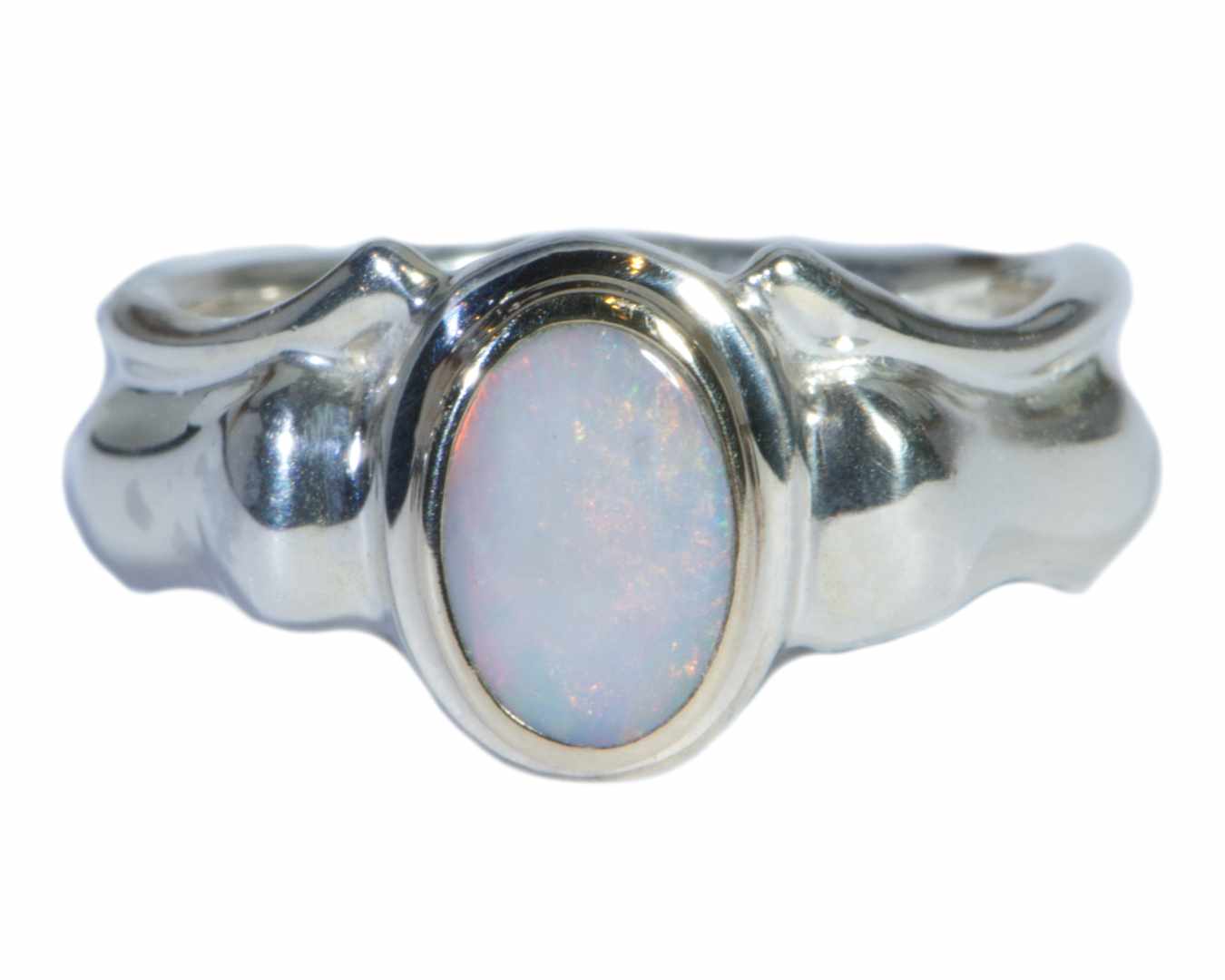 Opal Gold & Silver Ring